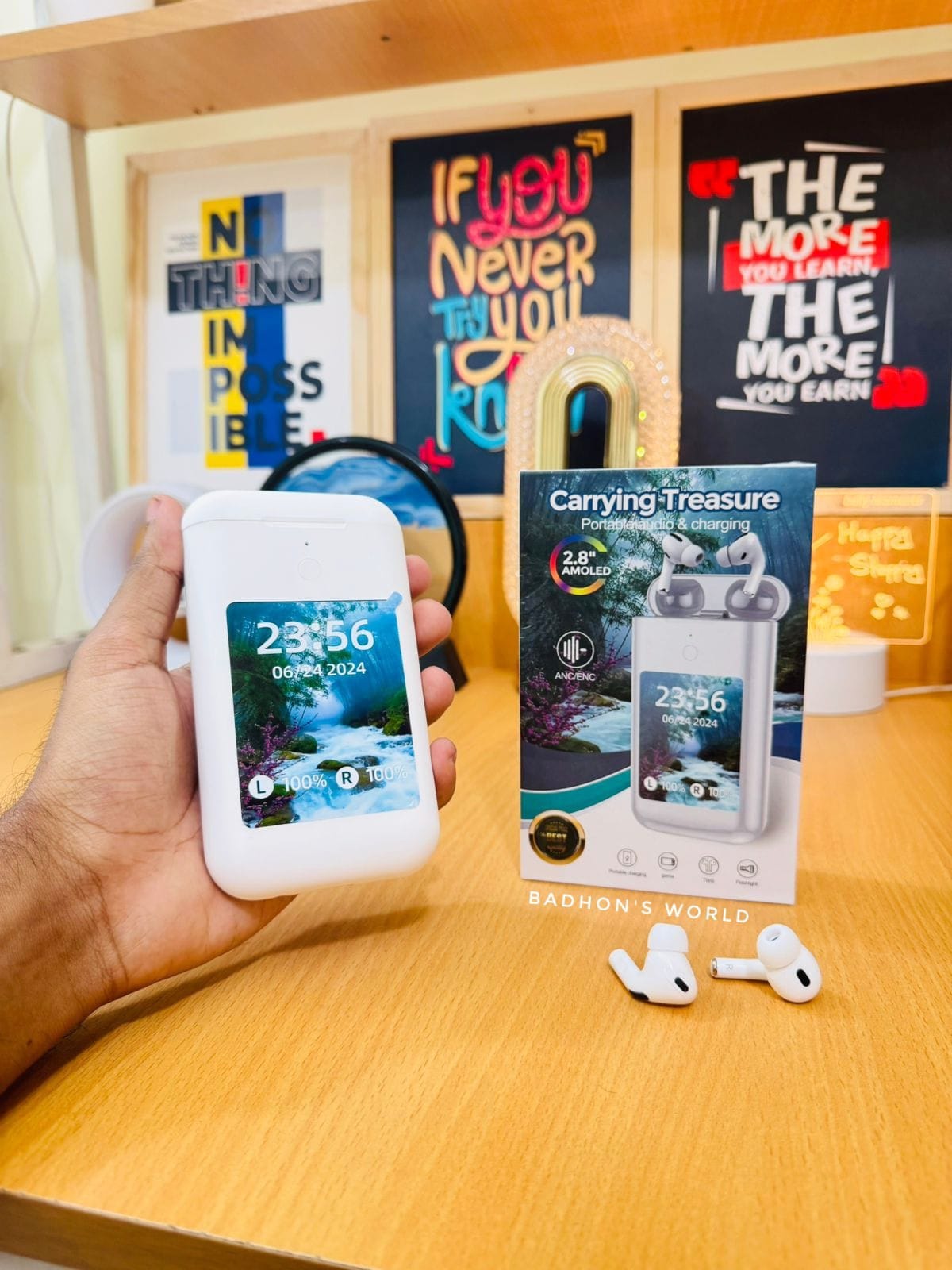 Multi-functional TF20 BOX Earbuds + power bank